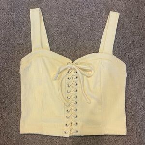 Yellow Corset Style Top Women’s S
